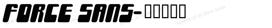 Force sans字体转换